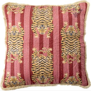 Bloomingville - Poirino Pude - Pink - Bomuld - 45x45 Cm