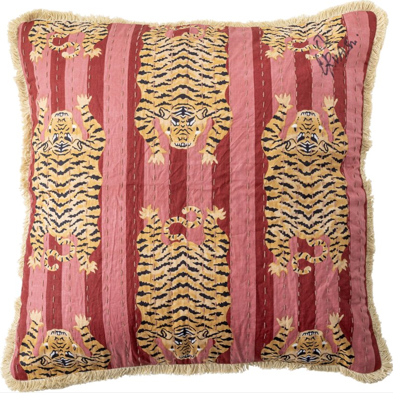 Bloomingville - Poirino Pude - Pink - Bomuld - 45x45 Cm