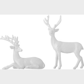 Bloomingville - Pranzer Deko - Hvid - Polyresin - St Med 2