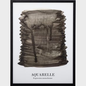 Bloomingville - Ravenna Illustration Med Ramme - Sort - Fyr