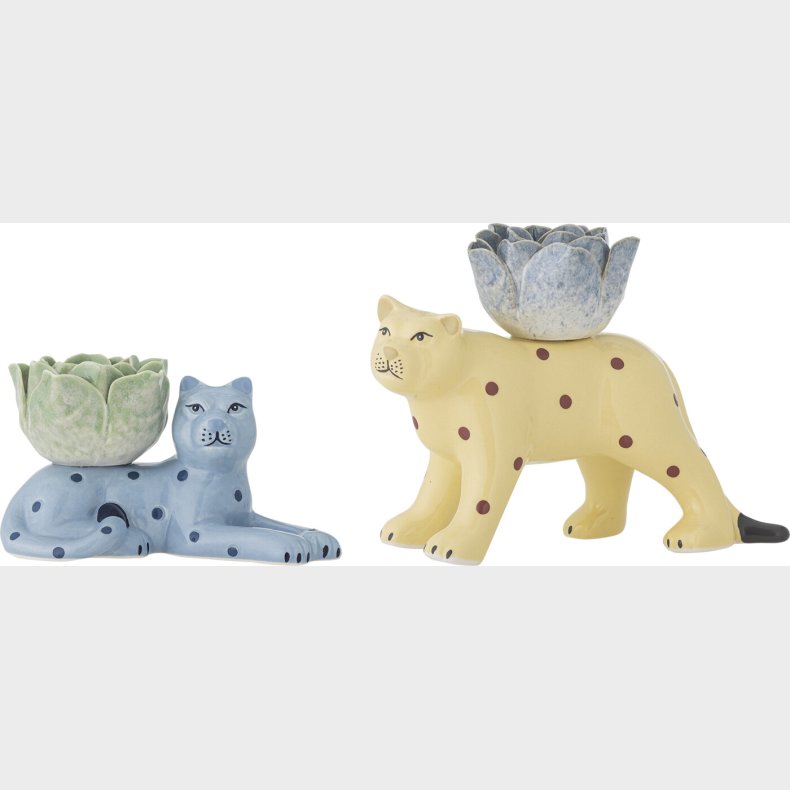 Bloomingville - Rory Lysestager - Bl - Stentj Keramik - 2 Stk