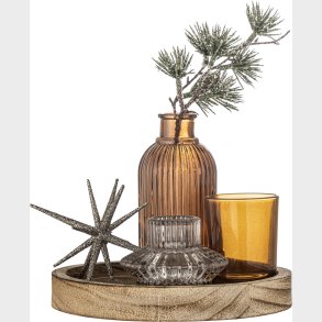 Bloomingville - Sanga Bakke Med Fyrfadsstage - Guld - Glas - St Med 6