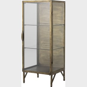 Bloomingville - Saone Skab - Brass - Hrdet Glas