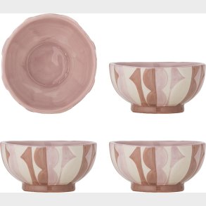 Bloomingville - Saul Sk�l - Rosa - Stent�j Keramik - 4 Stk.