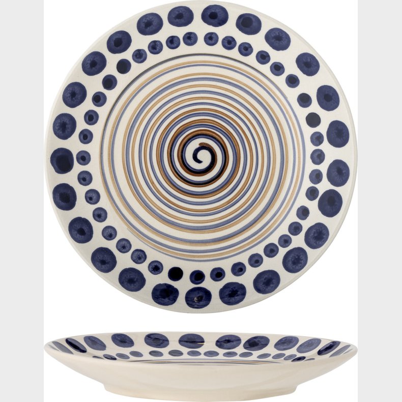 Bloomingville - Shama Tallerken - Orange - Stentj