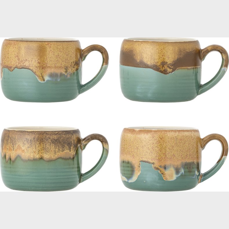 Bloomingville - Sheen Krus - Grn - Stentj - St Med 4