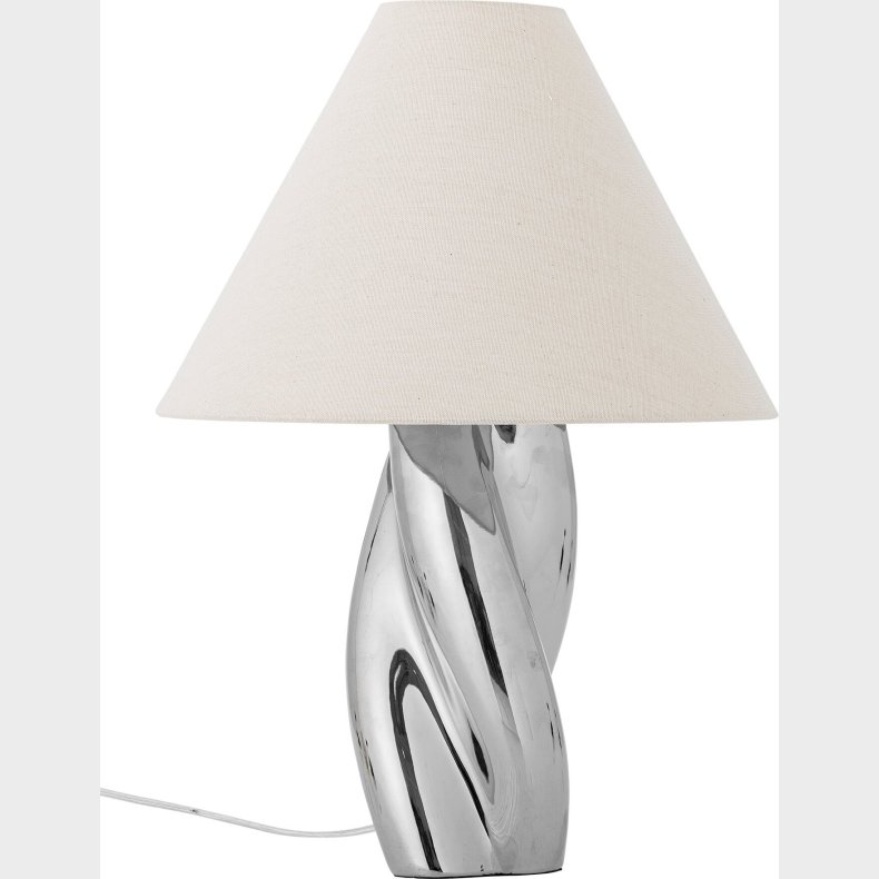 Bloomingville - Silva Bordlampe - Slv - Stentj - E27 - H49 Cm