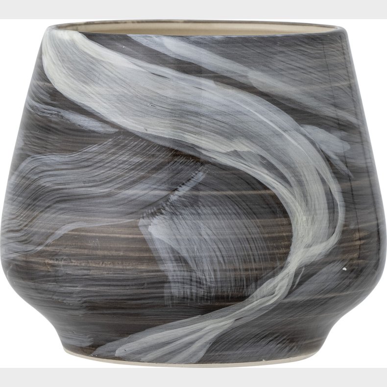 Bloomingville - Skjalm Urtepotteskjuler - Brun - Stentj Keramik