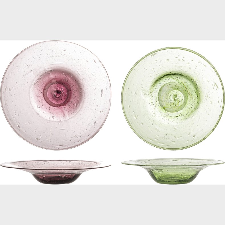 Bloomingville - Sunil Tallerken - Grn - Glas - St Med 2