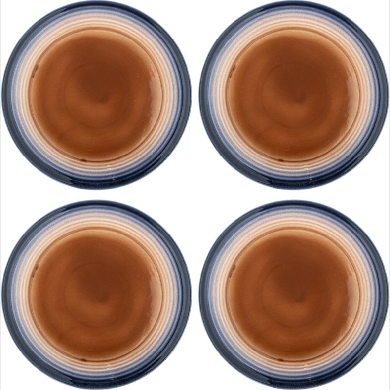 Bloomingville - Tatum Tallerkener - Multifarvet - Stent�j - 4 Stk.