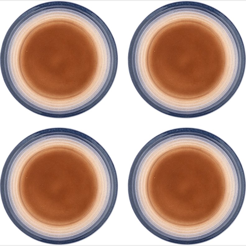 Bloomingville - Tatum Tallerkener - Multifarvet - Stent�j - 4 Stk.