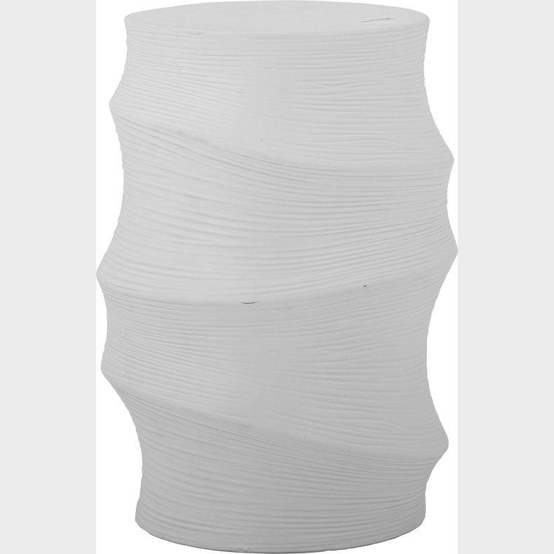 Bloomingville - Volise Sidebord - Hvid - Stentj Keramik - Rundt