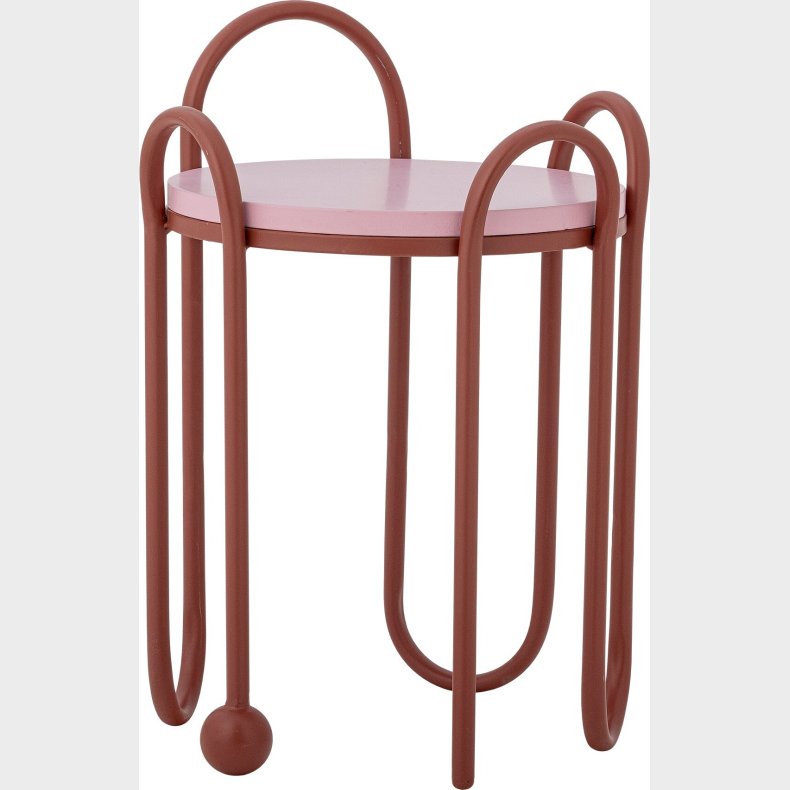 Bloomingville - Whimsica Rundt Sidebord - R�d - Metal