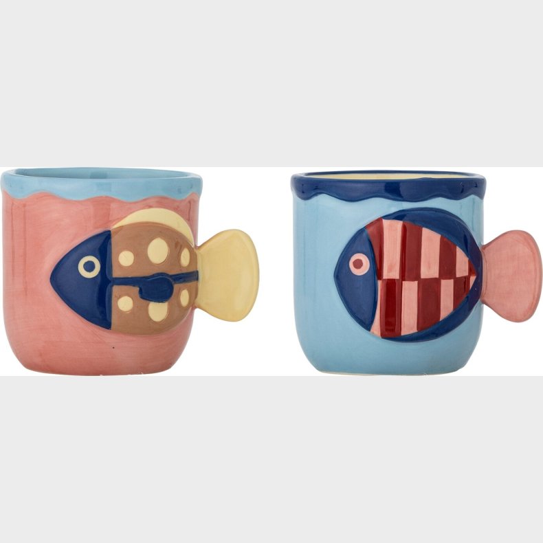 Bloomingville - Willy Kopper - Multifarvet - Stent�j Keramik - 2 Stk.