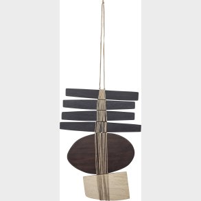 Bloomingville - Yoki Vgdekoration I Tr - Brun - Eg