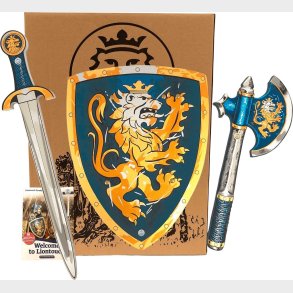 Blue Noble Knight Set (sword, Shield & Axe)