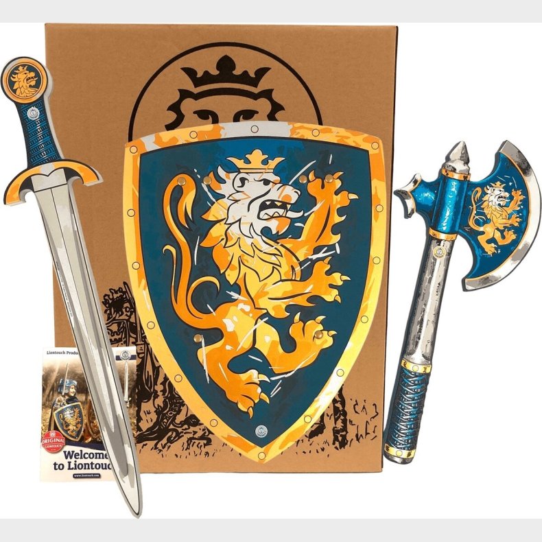 Blue Noble Knight Set (sword, Shield & Axe)