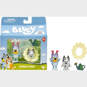 Bluey - Spring Time - Bluey Og Muffin - 2 Figurer