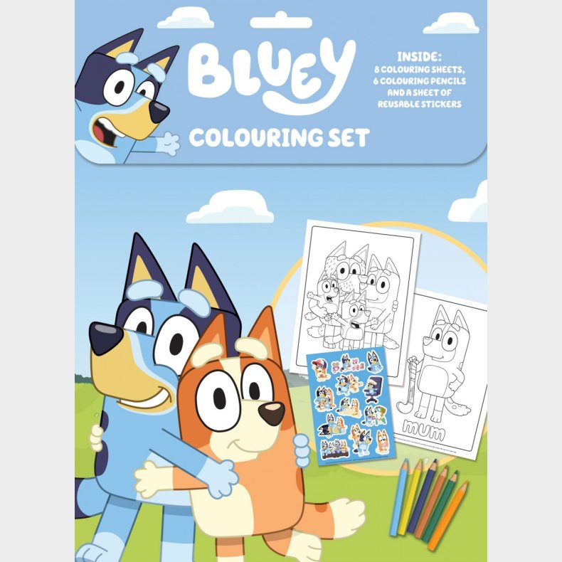 Bluey Coloring Set - Alligator