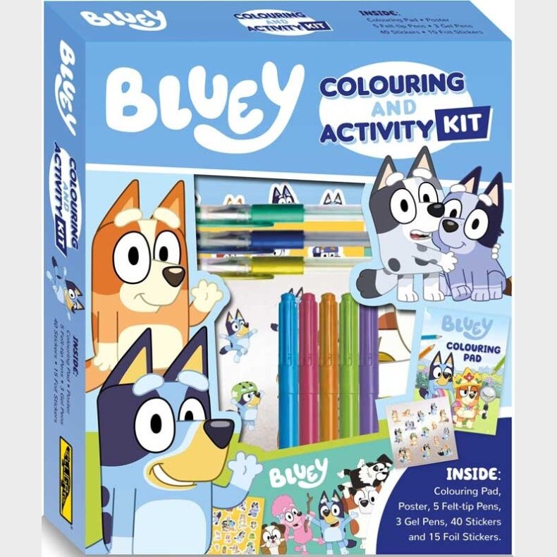 Bluey Colouring Og Activity Kit - Alligator