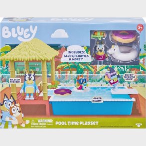Bluey - Pool Time Legest Med Bluey Figur