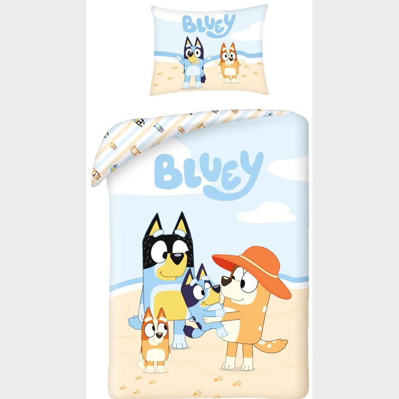 Bluey Senget�j  140x200 cm   100 procent bomuld Model 3
