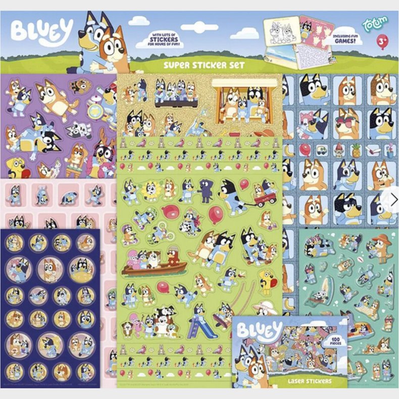 Bluey Super Stickerset