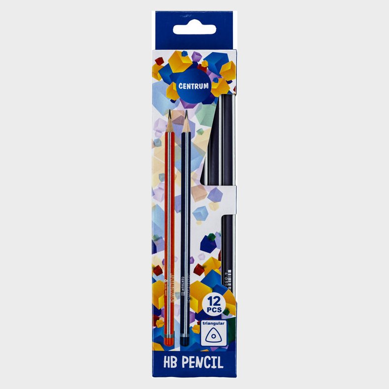 Blyant Hb Trekantet ske Med 12 Stk - Centrum