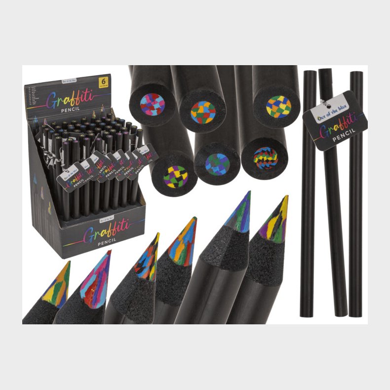 Blyant Med Flerfarvet Stift - 1 Stk - Assorteret