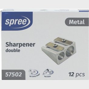 Blyantspidser I Metal - Til 2 Blyanter