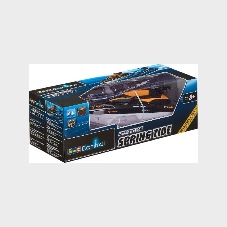 Revell Control - Spring Tide Speedboat - Fjernstyret Speedbd - Sort Orange