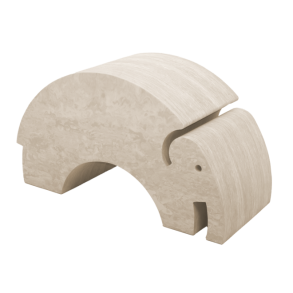 bObles | bObles Elefant L - Natur Smoke