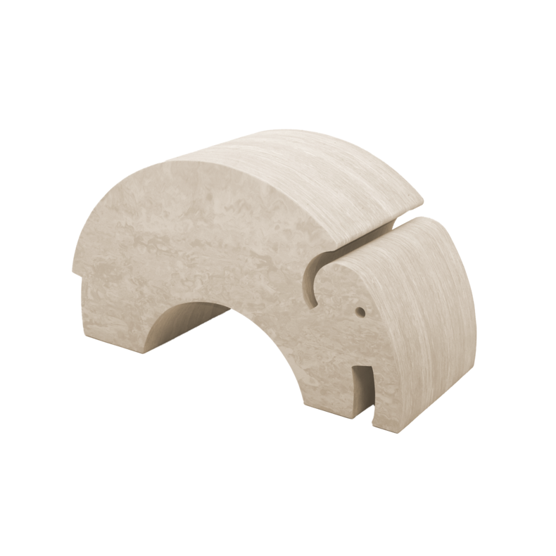 bObles | bObles Elefant L - Natur Smoke