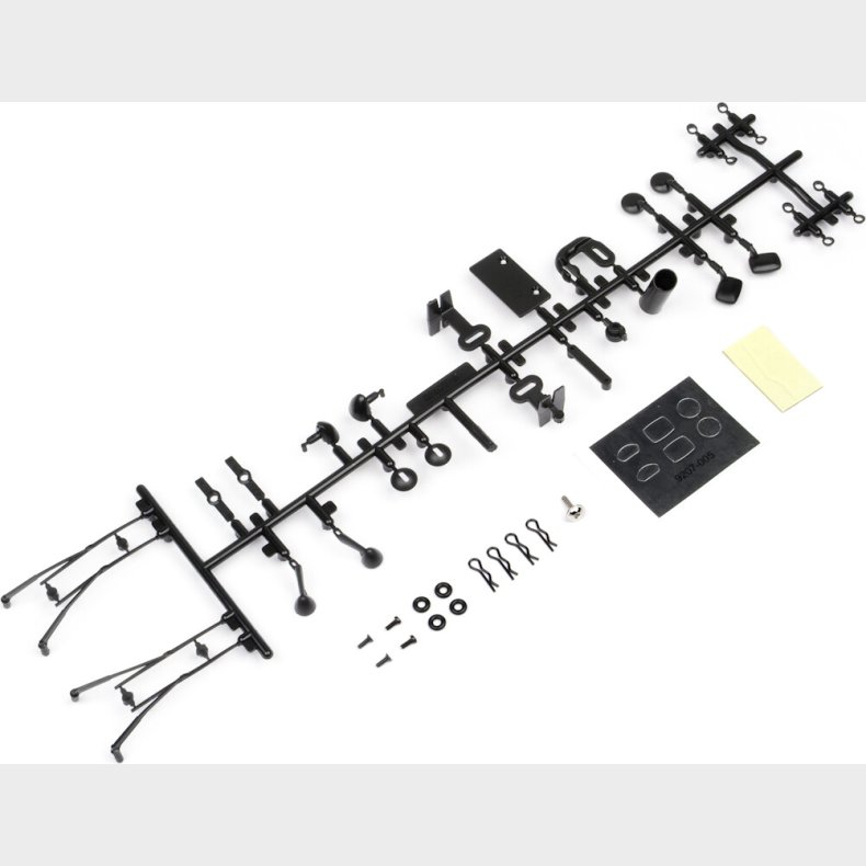 Body Accessories Set (black) - Hp85529 - Hpi Racing