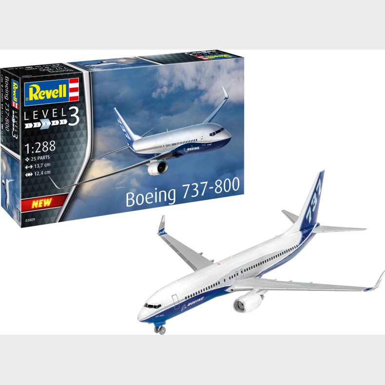 Revell - Boeing 737-800 - Level 3 - 1:288 - 03809