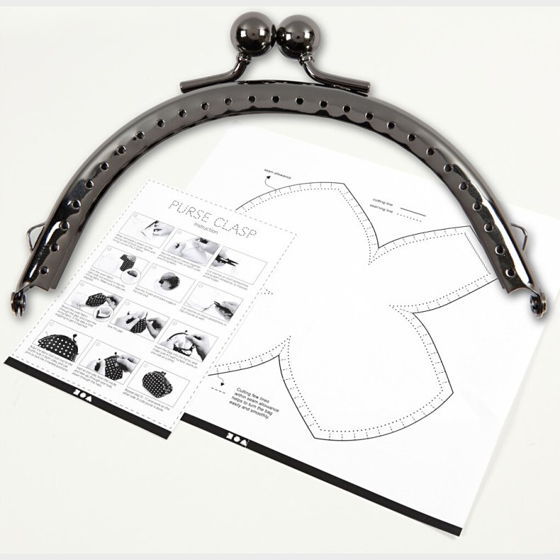 Bjle Til Pung - Str. 10 Cm - Antik Slv - 1 Stk.