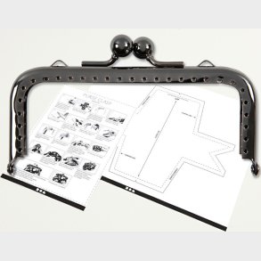 Bjle Til Pung - Str. 10 Cm - Mrk Gr Metallic - 1 Stk.