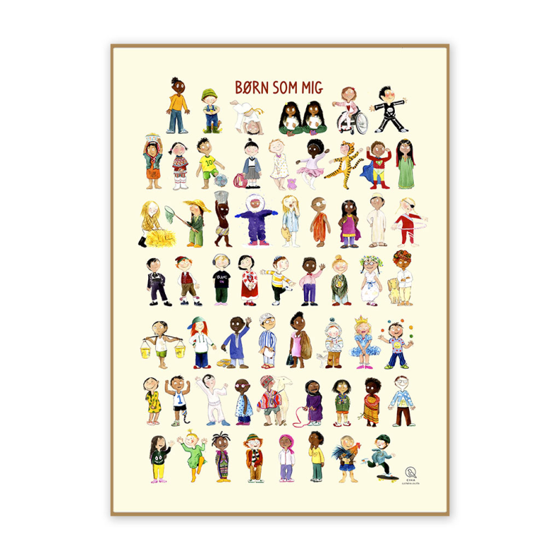 CIHA | Plakat 50 x 70 cm - Brn som mig Dansk