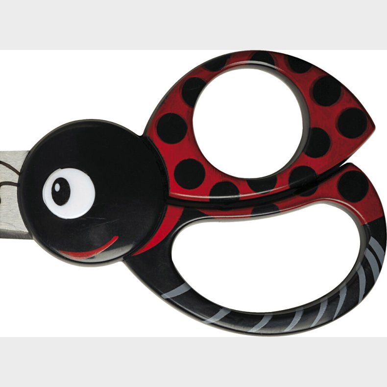 Fiskars - Brnesaks Med Dyremotiv - Mariehne - L 13 Cm