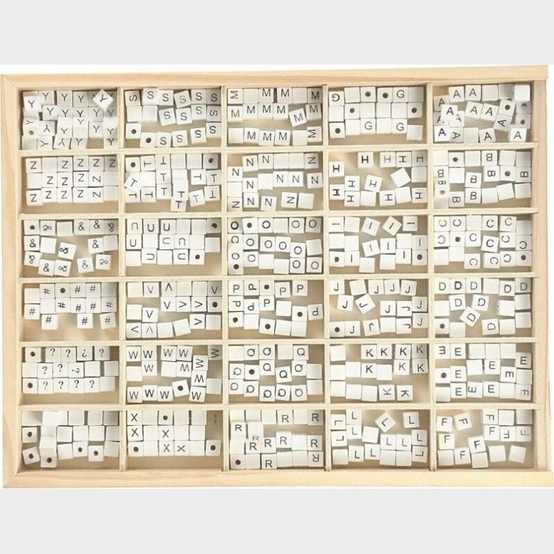 Bogstaver I Perler Af Tr