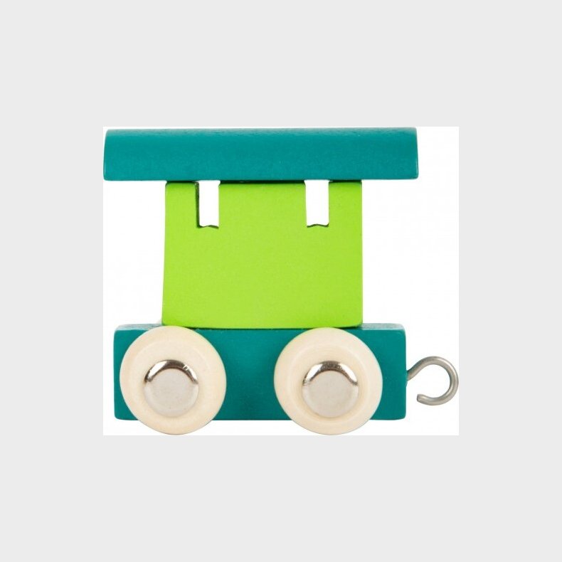 Navnetog I Tr� - Personvogn - Gr�n Og Petroleumsbl� Farve