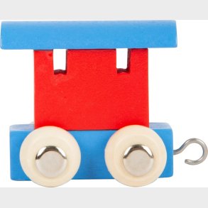 Navnetog I Tr� - Personvogn - R�d Og Bl� Farve