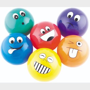 Spordas | Bolde med flelser 6 stk -  10 cm