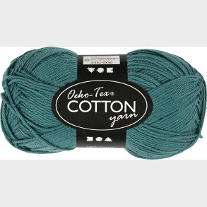 Bomuldsgarn - Nr. 8/4 - Petroleum - L 170 M - 50 G