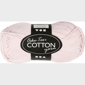 Bomuldsgarn - Nr. 8/4 - Stvet Rosa - L 170 M - 50 G