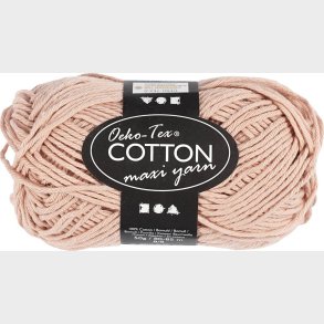 Bomuldsgarn - Nr. 8/8 - Pudder - L 80-85 M - 50 G