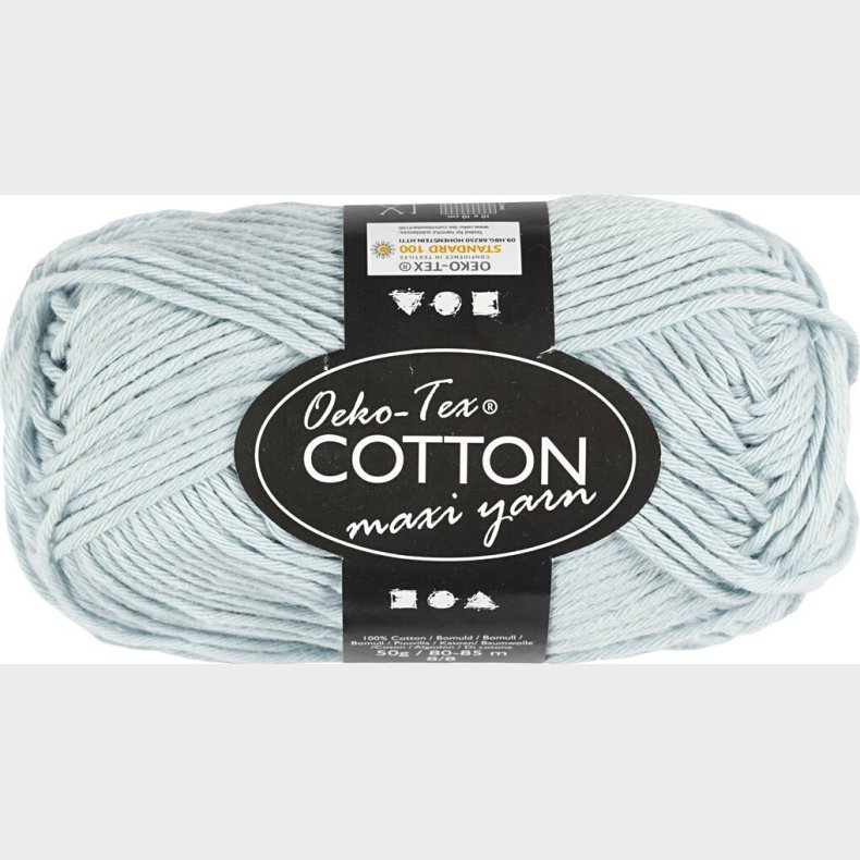 Bomuldsgarn - Nr. 8/8 - Sart Bl - L 80-85 M - 50 G