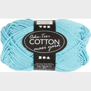 Bomuldsgarn - Nr. 8/8 - Turkis - L 80-85 M - 50 G