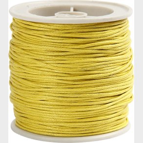 Bomuldssnor - Tykkelse 1 Mm - Gul - 40 M