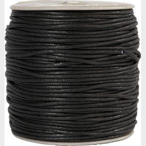 Bomuldssnor - Tykkelse 2 Mm - Sort - 100 M